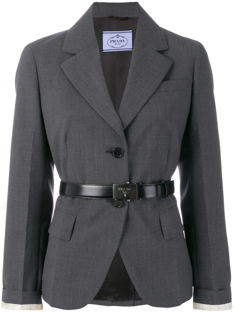 однобортный блейзер Prada