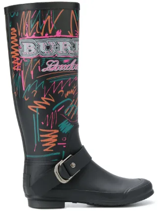 Burberry doodle rain boots on sale