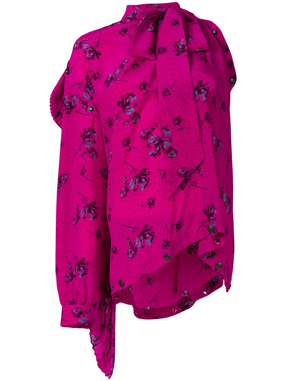 balenciaga floral shirt