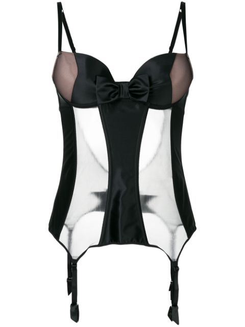 Chantal Thomass bow-detail bodysuit $195 - Buy SS18 Online - Fast ...