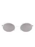 Mykita x Maison Margiela oval-frame sunglasses - White