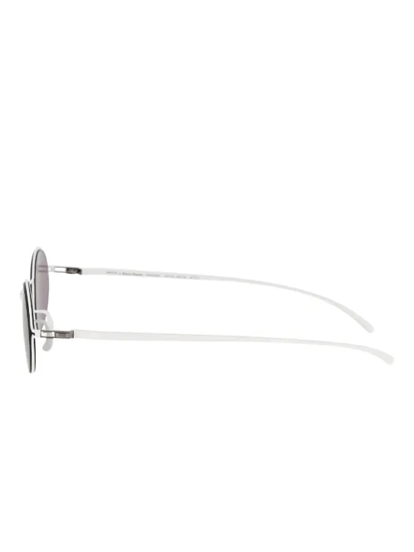 Mykita x Maison Margiela oval-frame Sunglasses | White