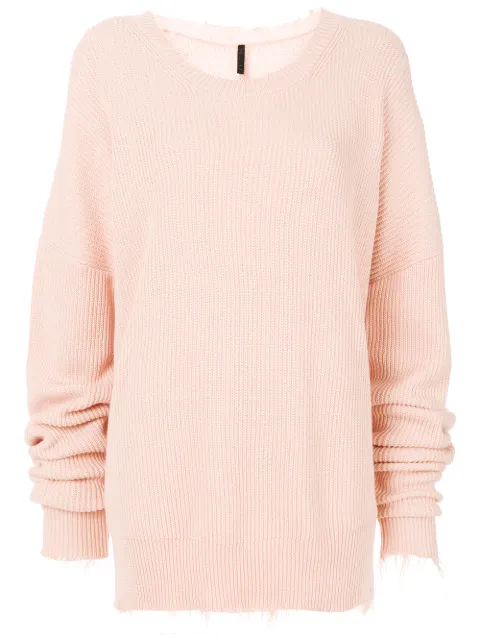 UNRAVEL PROJECT distressed ribbed jumper 