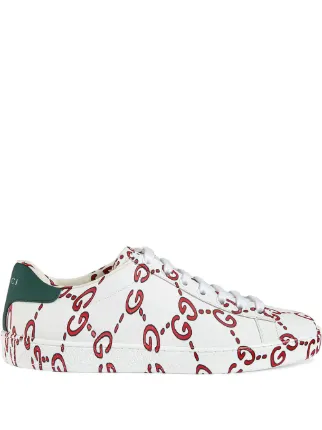 Gucci White GG Logo Ace sneakers SS19 | Farfetch.com