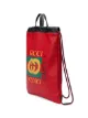 Gucci Gucci Print leather drawstring backpack