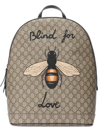 gucci supreme bees backpack