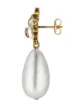 Gucci Bee earrings with drop pearls