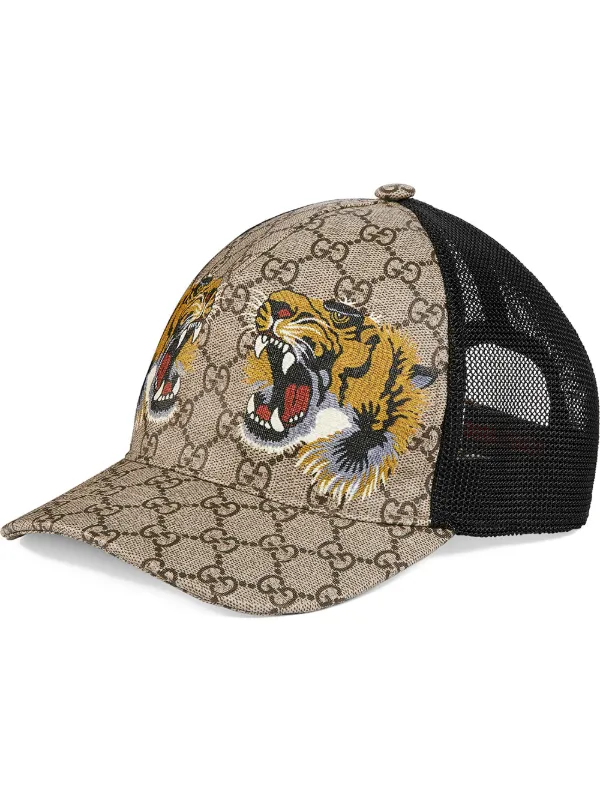 Shop black Gucci Tigers print GG 