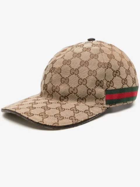 Gucci бейсболка с отделкой Web