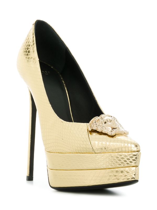 versace medusa platform pumps