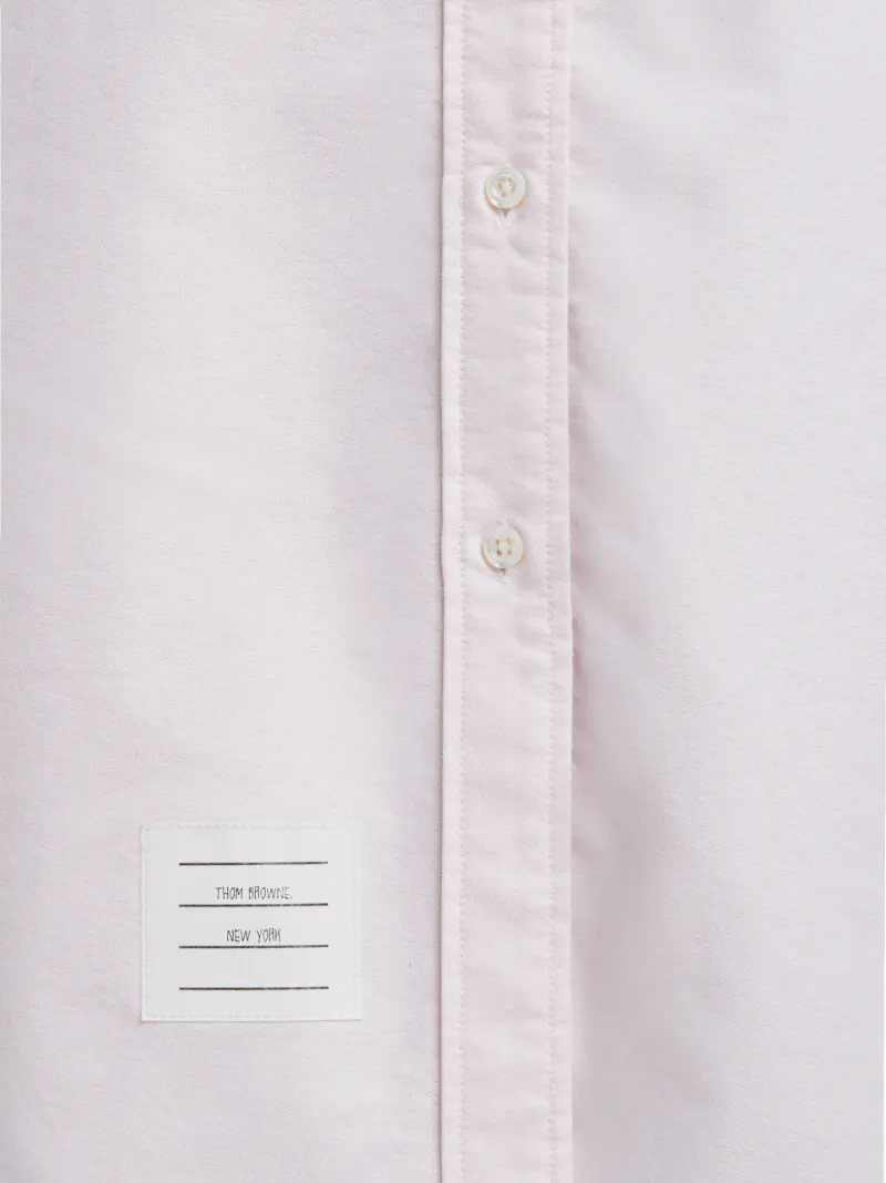 Button Down Knee Length Shirt Dress with Grosgrain Placket Thom