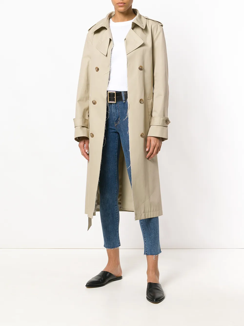 Levi's cropped jeans met rechte pijpen - Blauw