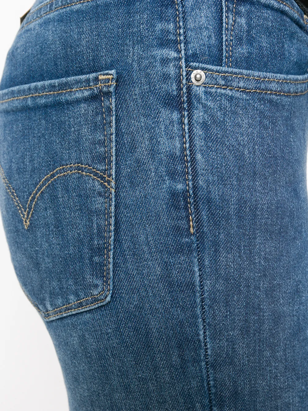 Levi's cropped jeans met rechte pijpen Blauw