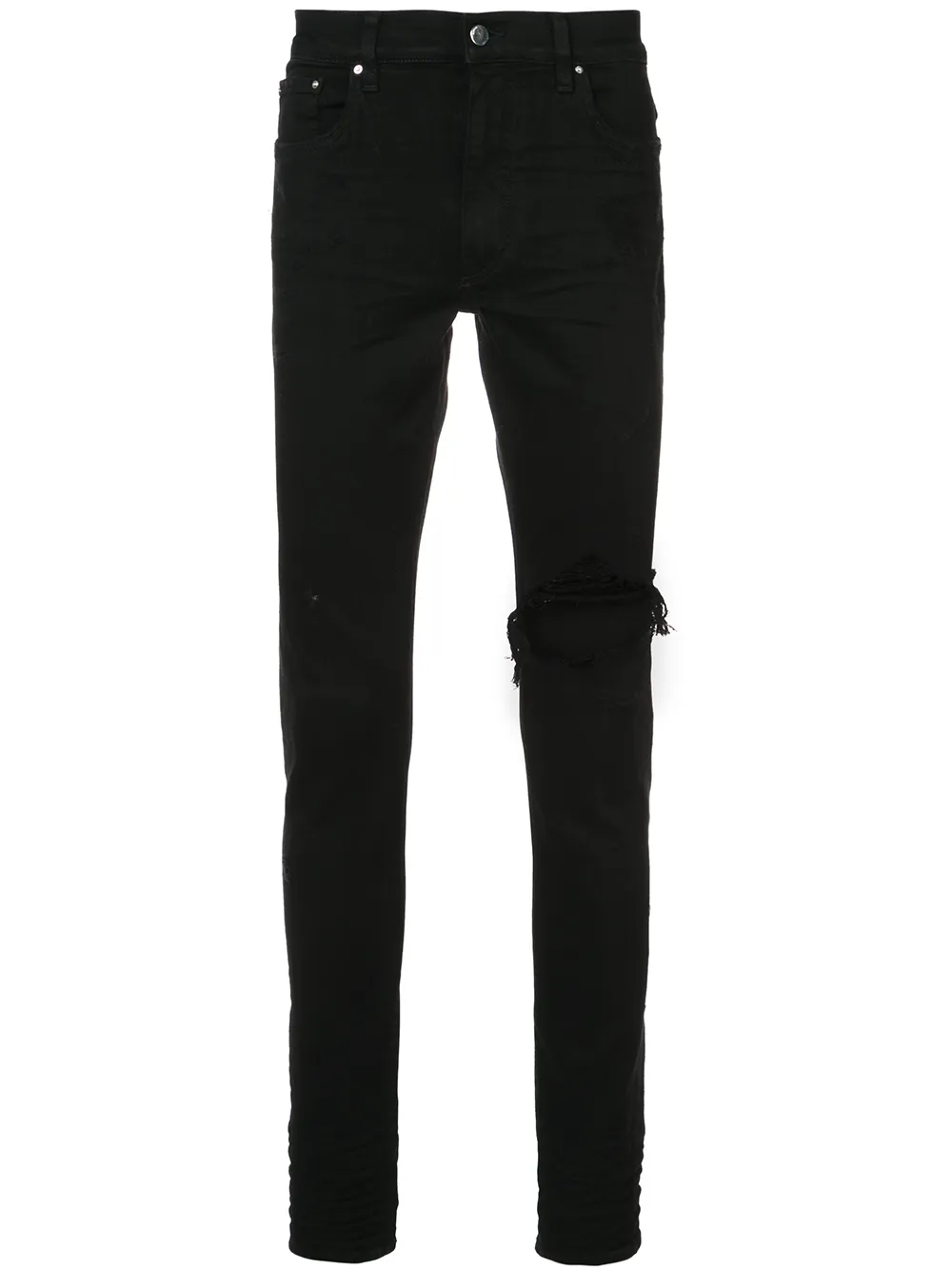 amiri black broken jeans