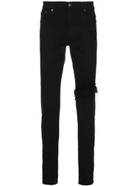 amiri black broken jeans