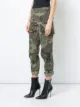 RE/DONE camouflage print cropped trousers