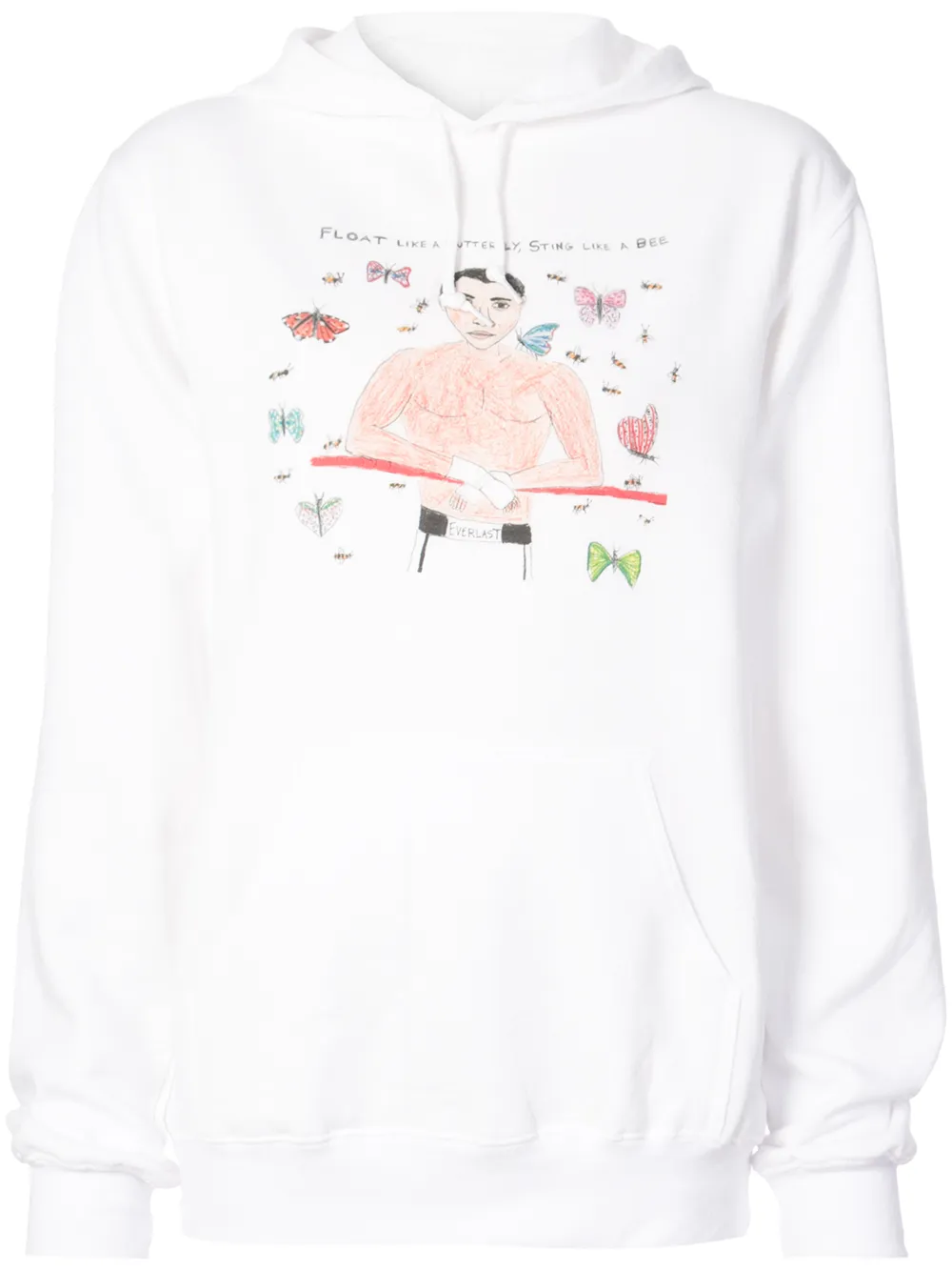 Unfortunate Portrait Float Like A Butterfly Hoodie - Farfetch