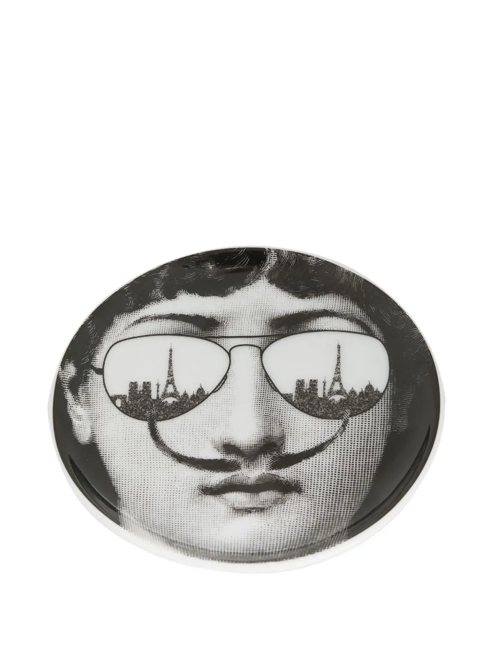 Fornasetti aviator face print coaster | Tableware | Image 2