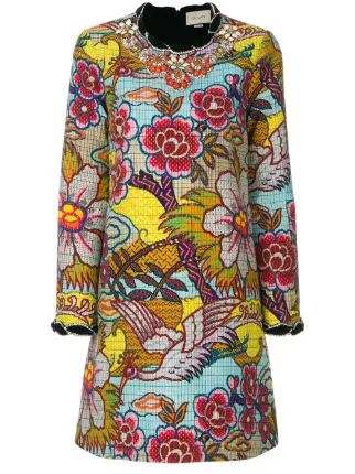 gucci print dress