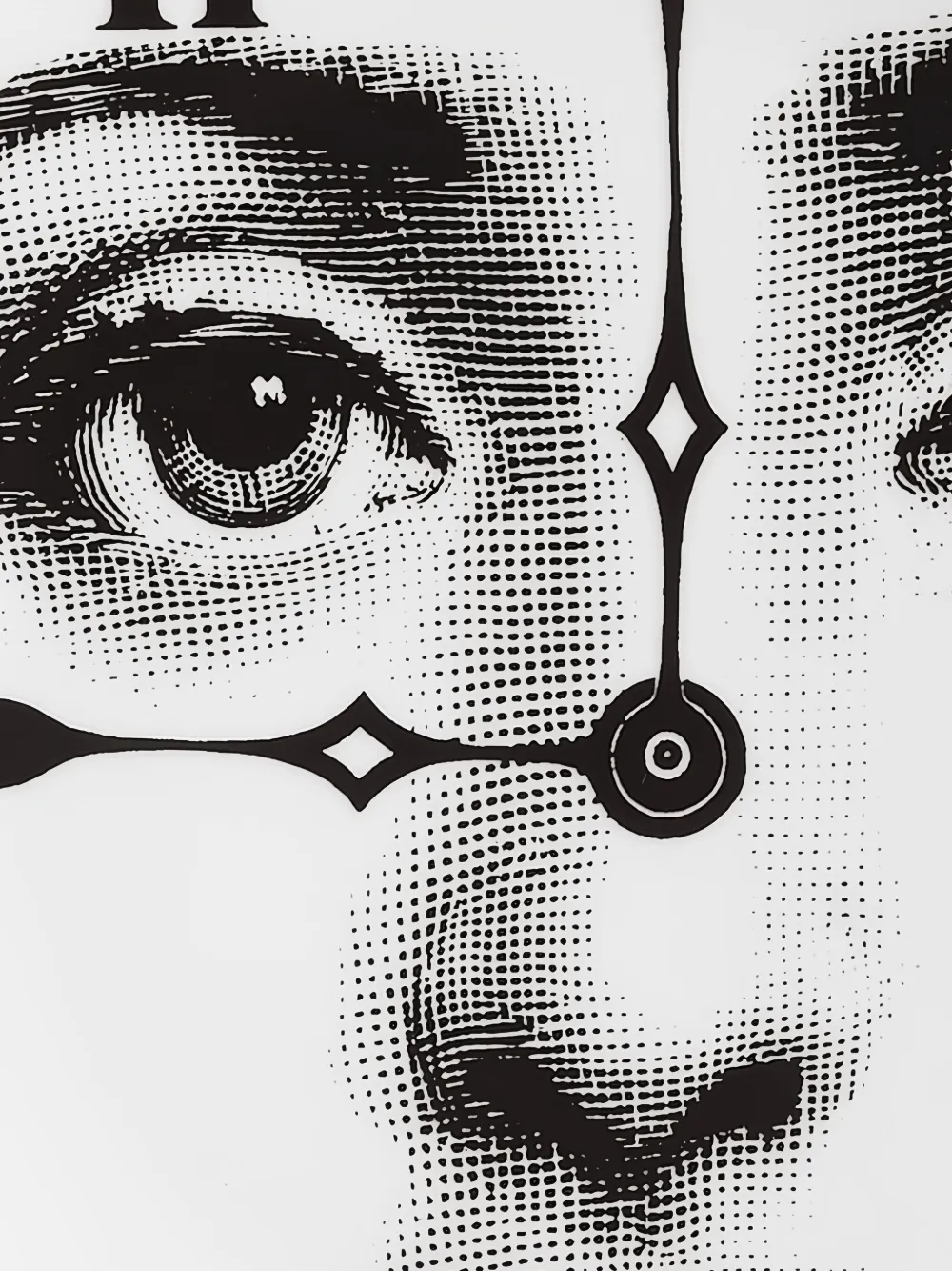 Fornasetti Piatto con volto e orologio | Image 5