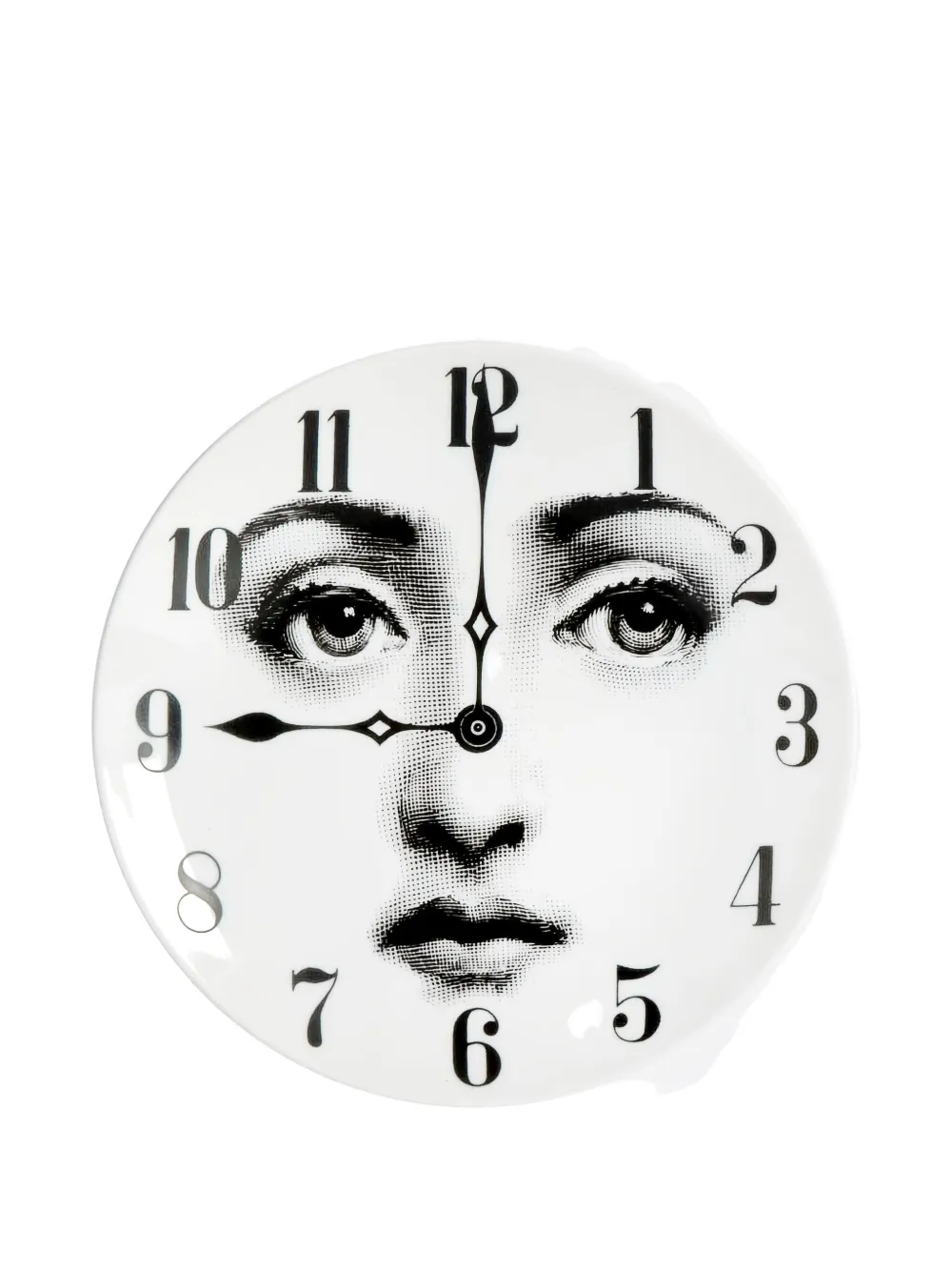 Fornasetti face clock print plate | White | Image 1