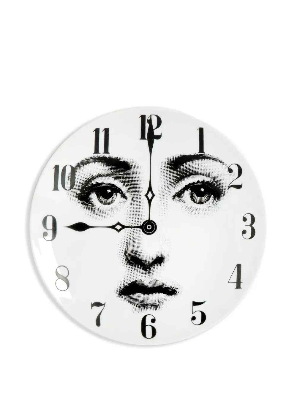 Fornasetti face clock print plate | White | Image 1