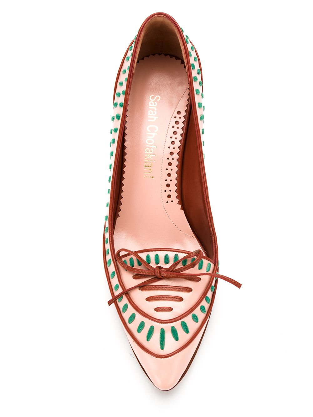 фото Sarah chofakian embroidered pumps