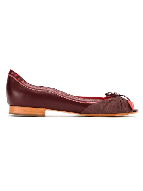 Sarah Chofakian bow ballerinas