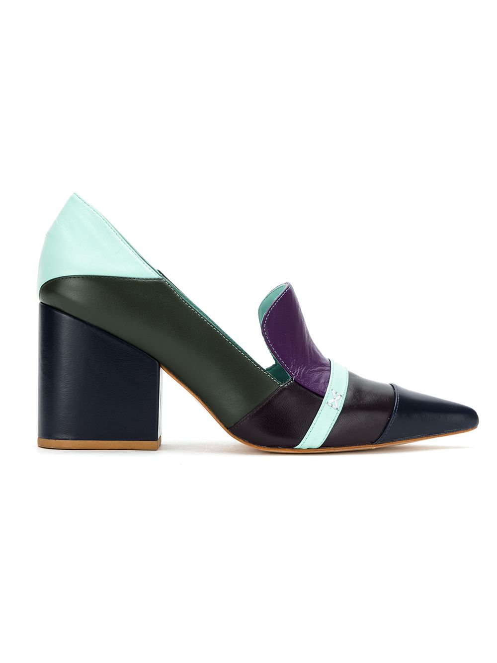 фото Sarah Chofakian colour block pumps