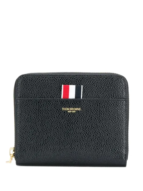 Porte-monnaie en cuir grainé à fermeture zippée tout autour - Thom Browne - Modalova
