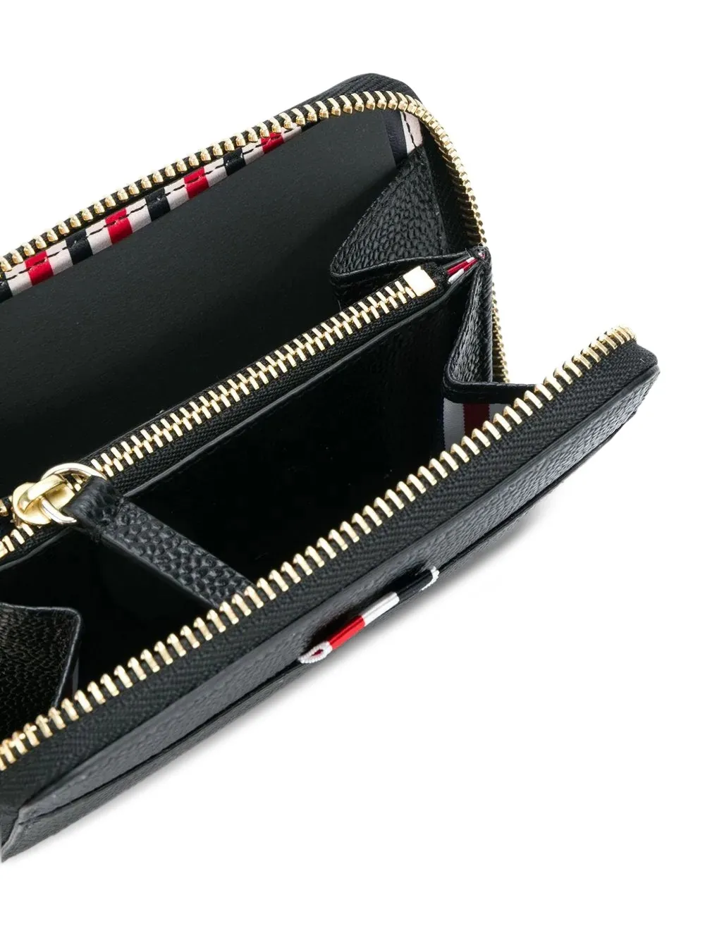  Thom Browne Leather Wallet - Black 