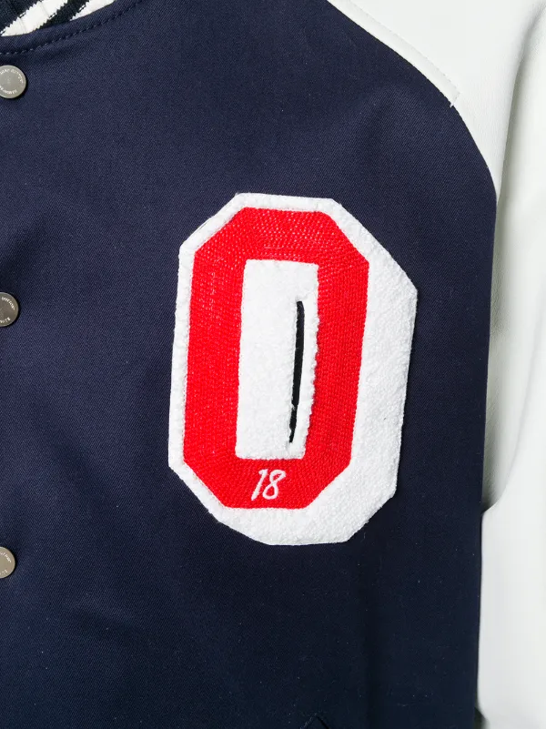 off white college jacket