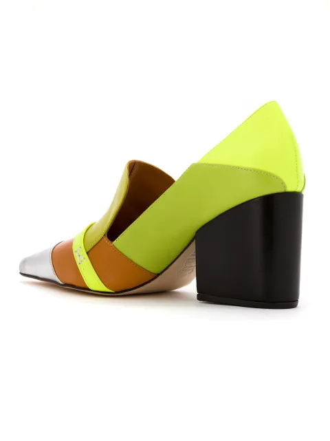 SARAH CHOFAKIAN LEATHER PANELLED PUMPS