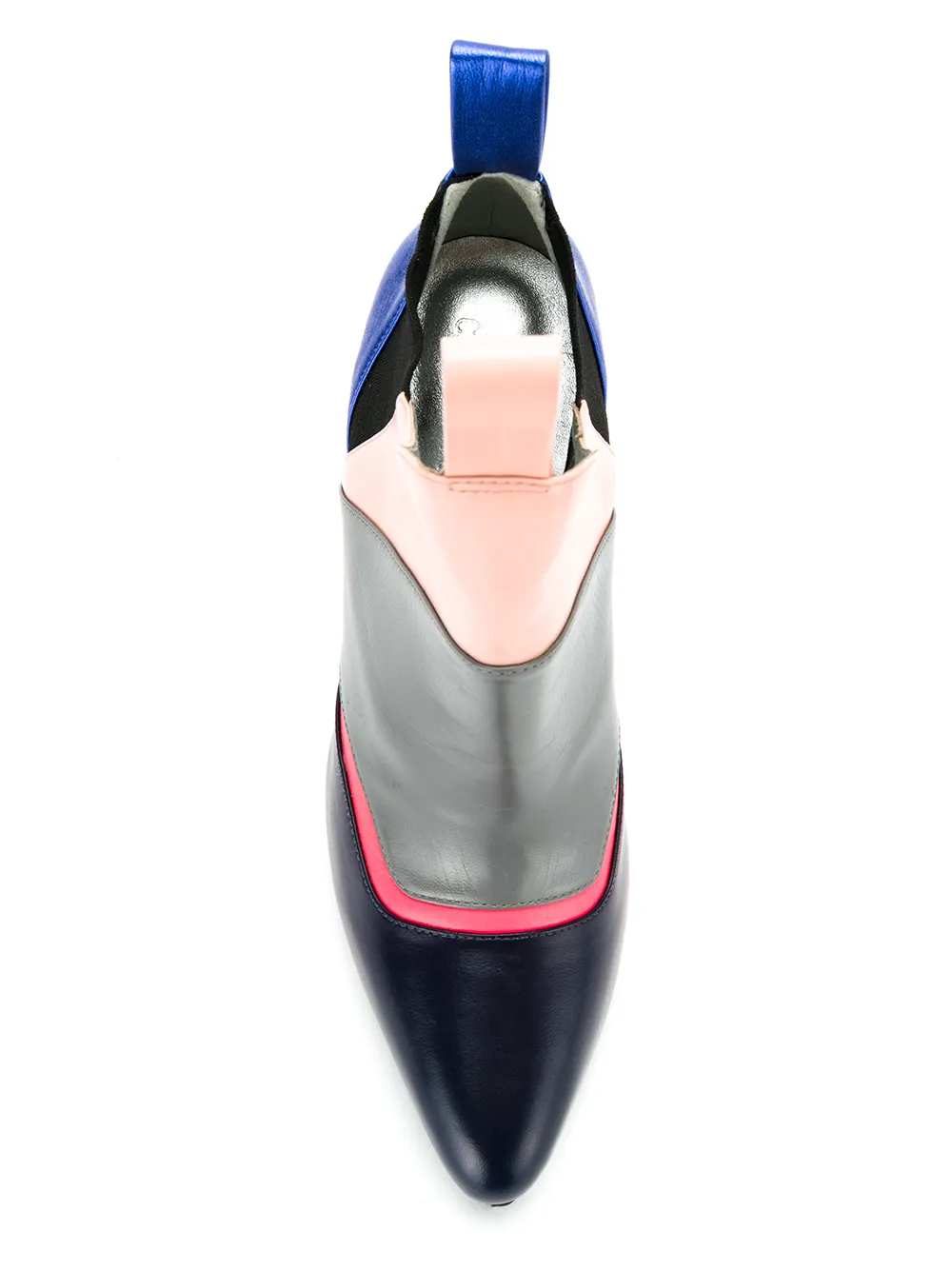 Studio Chofakian color blocked ankle boots Multicolour