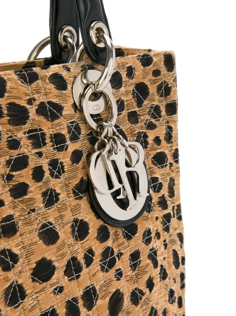 christian dior tote bag leopard