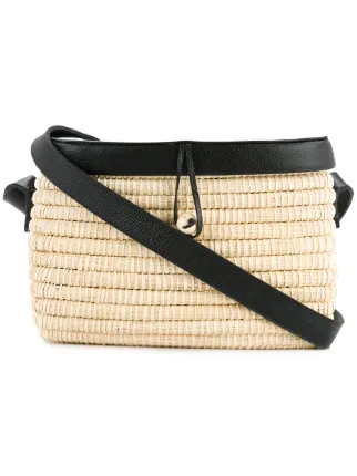bucket woven bag