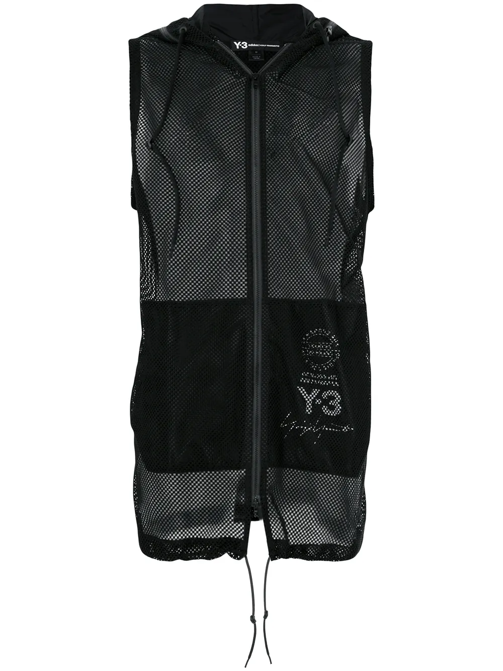 Y-3 Sleeveless Mesh Hoodie - Farfetch