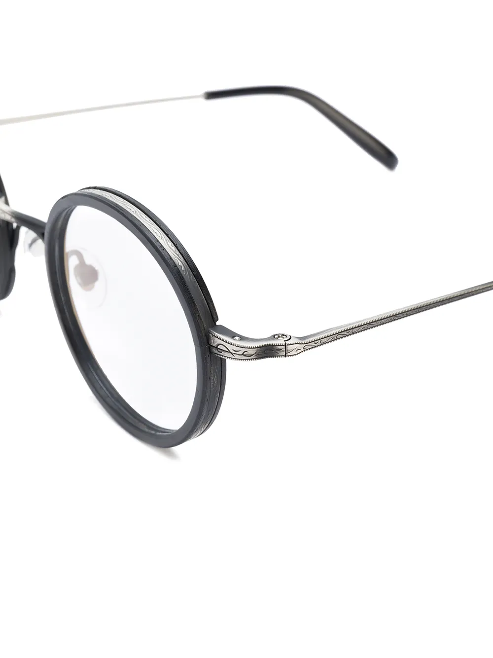 Gold And Wood Round Shaped Glasses Farfetch