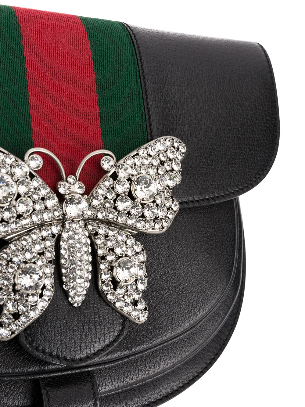 gucci 蝴蝶镶嵌单肩包