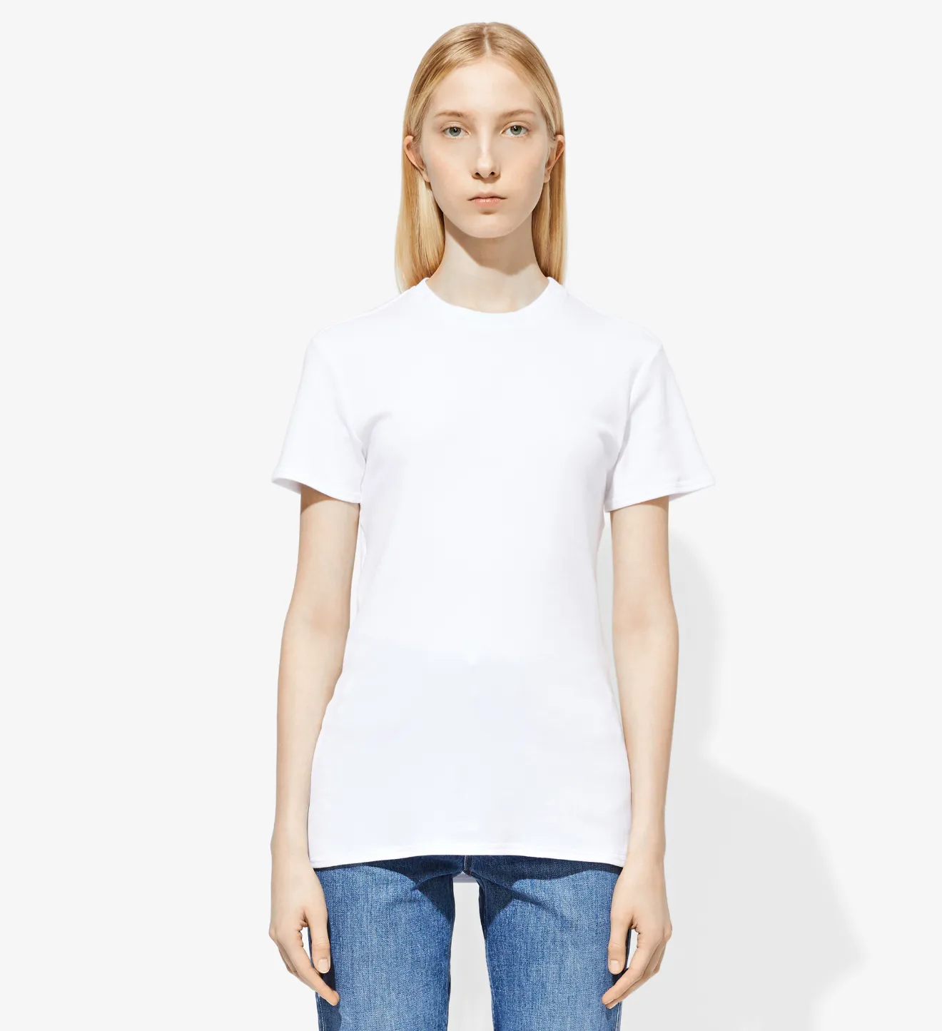 open back white t shirt