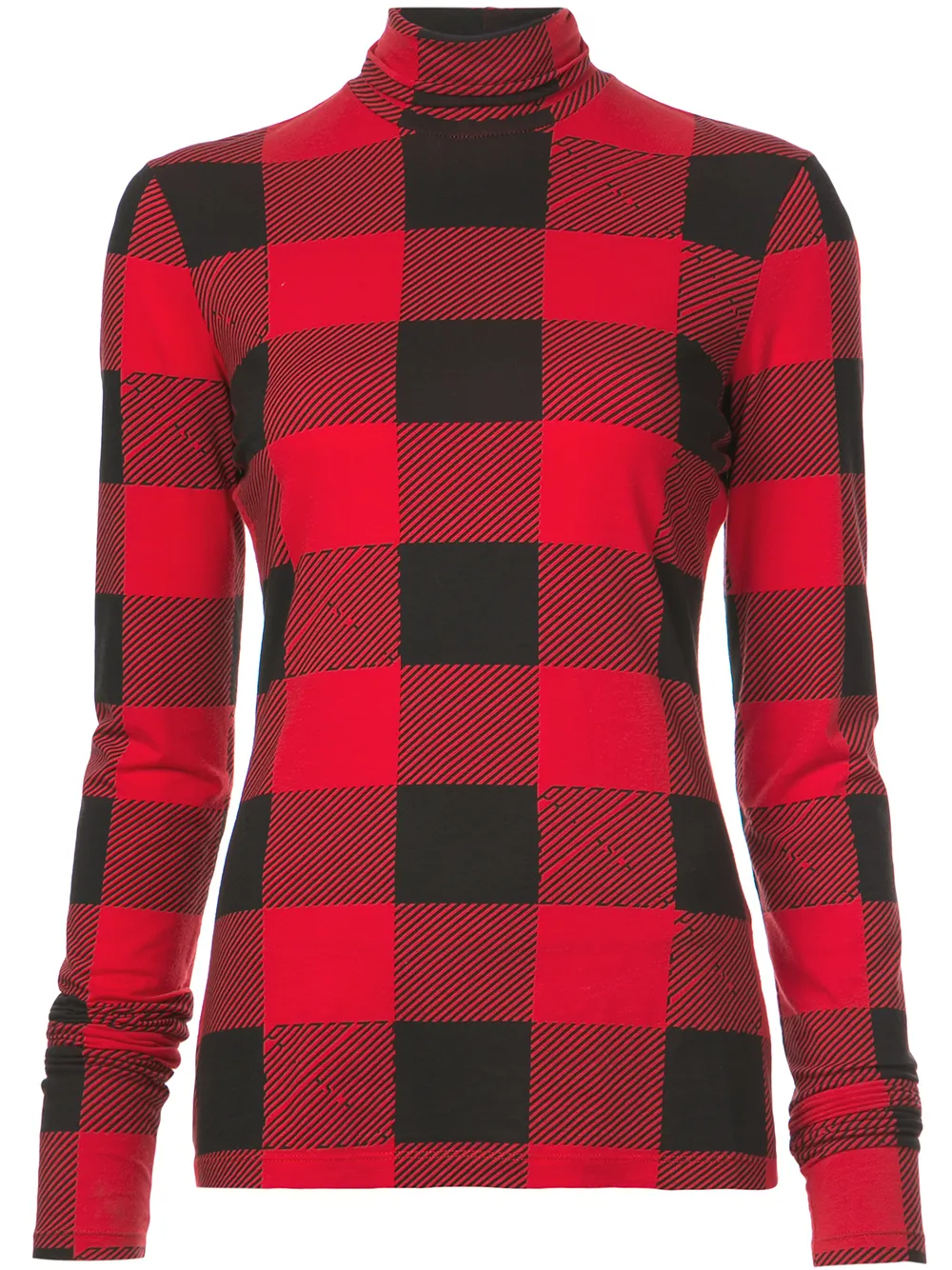 buffalo plaid turtleneck