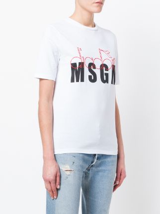 MSGM X Diadora印花T恤展示图