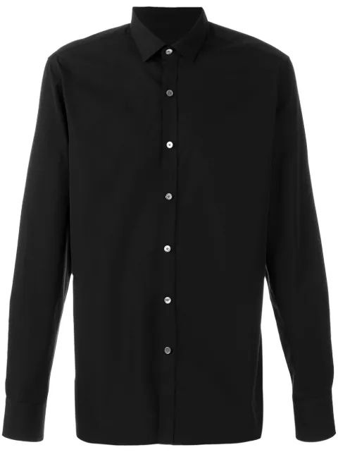 Click to view more detailed imagery on our partner's website Lanvin Detailed Collar Shirt In Black