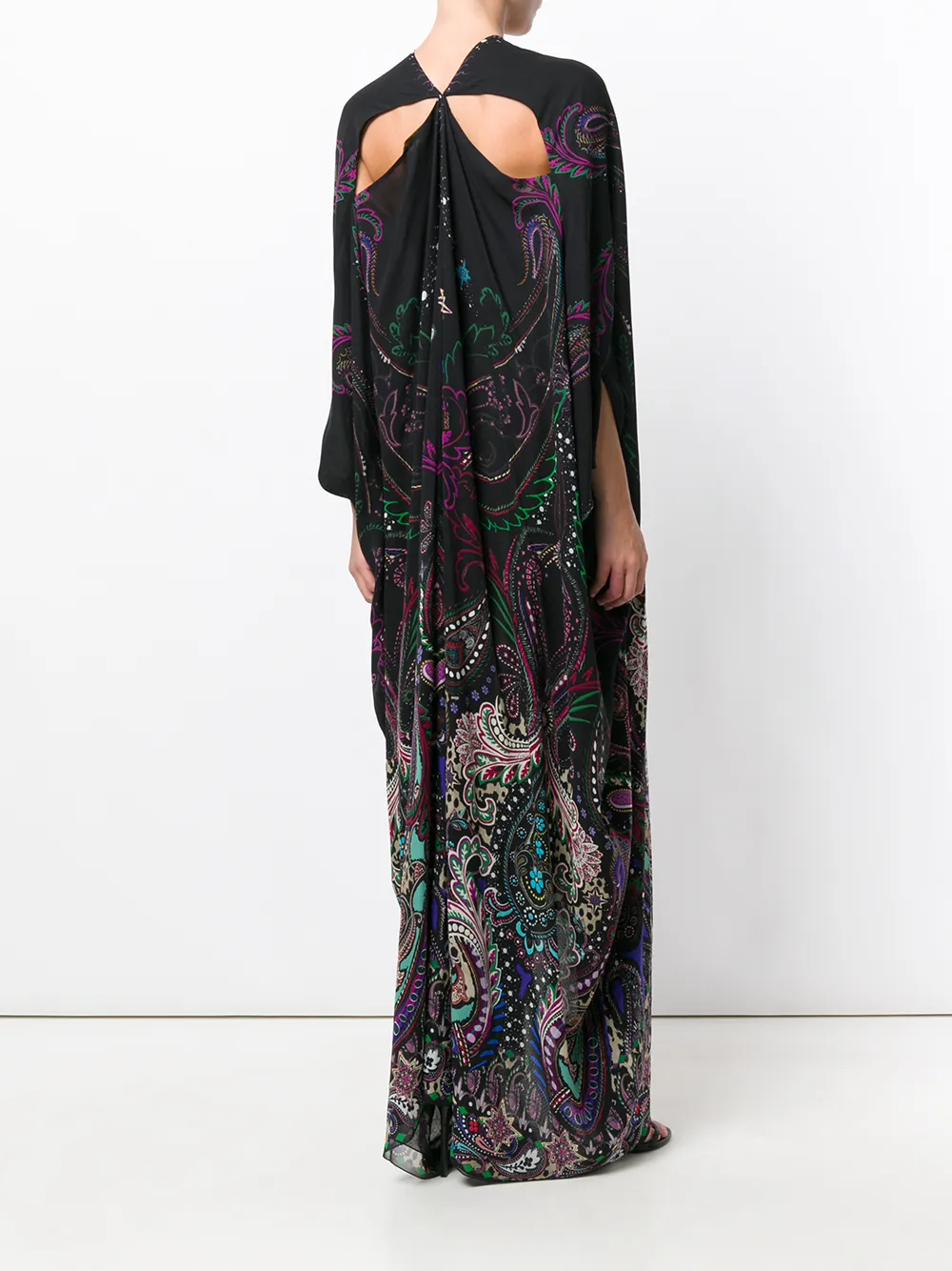 Roberto Cavalli printed kaftan Zwart