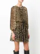 Saint Laurent leopard-print mini dress