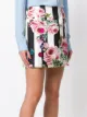 Dolce & Gabbana striped rose print mini skirt