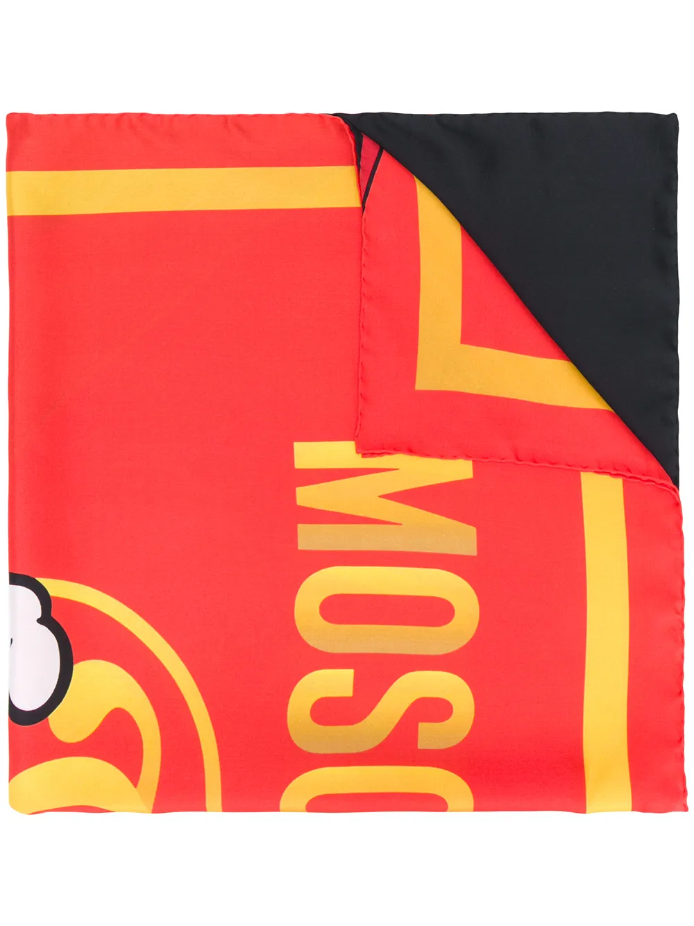 Moschino Pudge print sjaal Rood