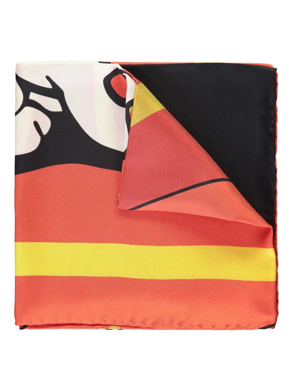 Moschino Pudgy silk scarf | Red | Image 1