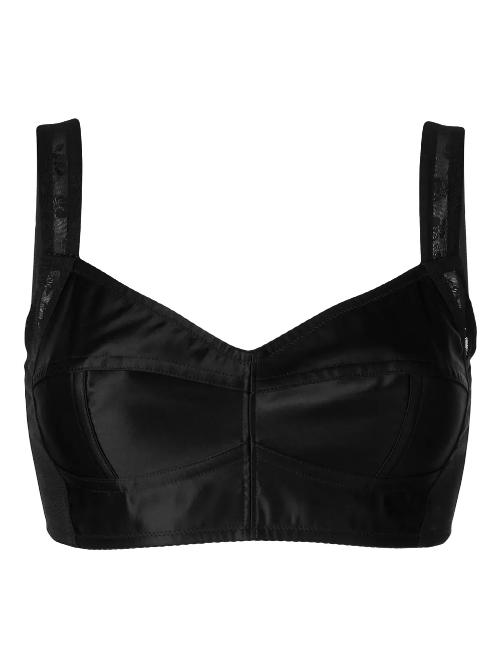 Dolce & Gabbana top estilo bustier corto | negro | Image 1