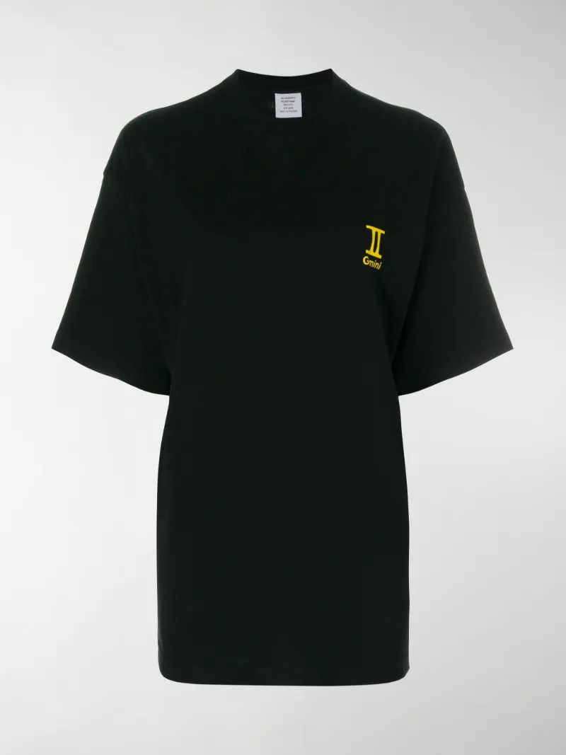 VETEMENTS Gemini T-shirt black | MODES